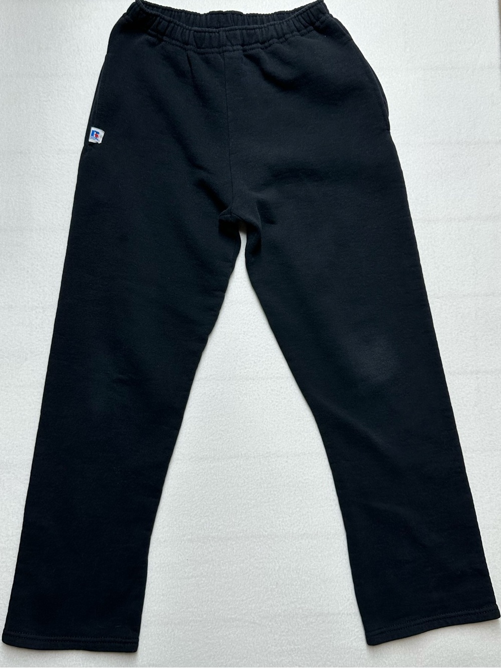 Russell Athletic Black Sweatpants • Youth L • 28” Inseam • Mid‑2010s